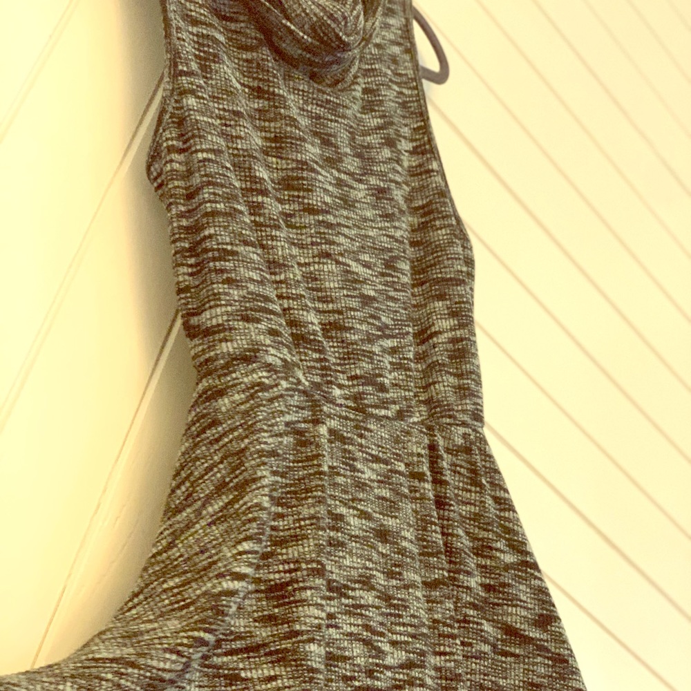 Grey sweater dress